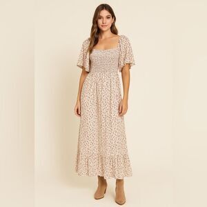 Elegant Floral Maxi Dress NWT